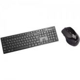 Pack Teclado e Mouse sem Fio USB 800dpi Black 3284