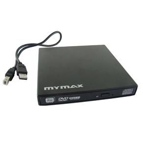 Gravador DVD-RW Externo USB Slim Preto Box - Mymax MENC/C01-