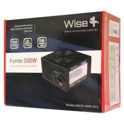 Fonte de Potência Real: 500W - BOX Wisecase